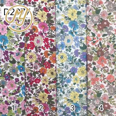 China Cotton Fabric Factory Colorful Classic 100 Floral Printed Direct Woven Printed Cotton Fabric For Dress for sale