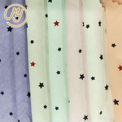 China Shrink-Resistant 55% Polyester 45% Cotton Plain Dyed Workwear Suit Shirt Star Printed CVC Oxford Fabric for sale