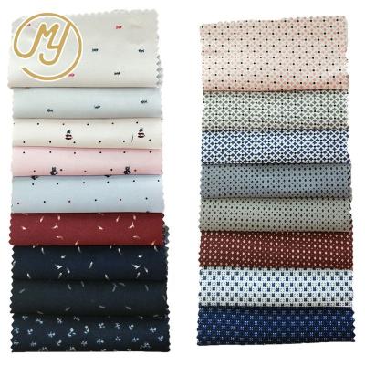 China Antistatic Colorful Designs Custom Printed Polyester Fabric For Mens Shirt 100% Poly for sale