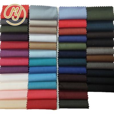 China Stock Wholesale TWILL Plain Dyed TR Twill Uniform Woven Polyester Viscous Suit Fabric for sale