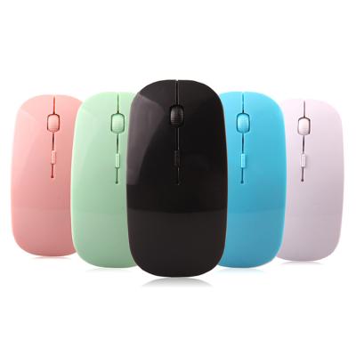 China Custom Logo Printed Wireless 2.4G Computer Mouse High DPI Bluk Promotional Sale Computer for sale