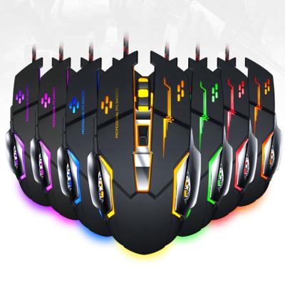 China High DPI Computer USB 3200D 7200 Dpi RGB 8d 6D Optical Ergonomic Gaming Mouse For PC Gamers for sale