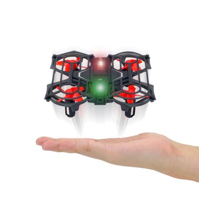 China Small Toys Lights 2.4Ghz Children Radio Remote Control Gesture Interaction Flying Led Stunt RC Mini Drone for sale