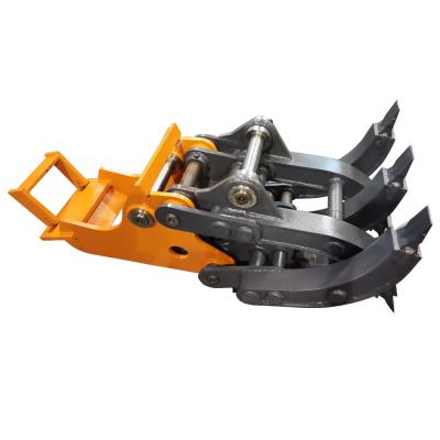 中国 Excavator Mechanical Grapple Excavator Log Wood Grab Rock Grapple 販売のため