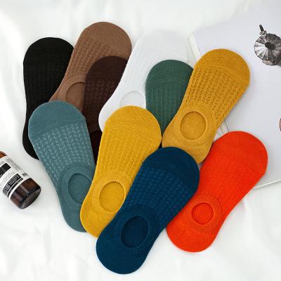 China Wholesale QUICK DRY cotton colorful footie no show hidden invisible boat socks women low ankle summer liner cut sock for women for sale