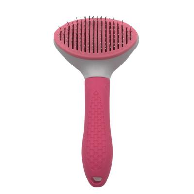 China China Manufacturer Pet Comb Brush Self Cleaning Pet Hair Remover Pet Hair Remover Stocked Cleaning Brush for sale