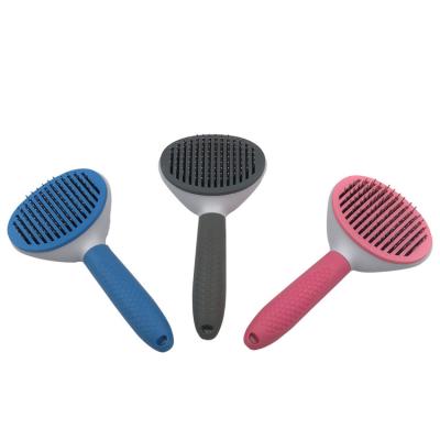 China Hot Stocked Washable Cat Gently Comb Self Cleaning Pet Grooming Brush Bath Tool Sale Dog Massage For Muddled Hair Removal And Showering for sale