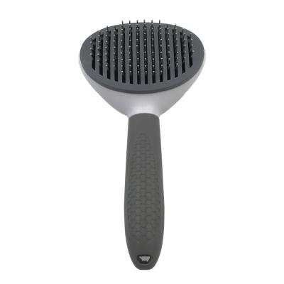 China Stocked Hot selling custom pet hair removal massaging comb pet hair comb grooming brush for sale