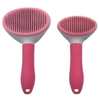 China Hot Sale High Quality Stocked Cat Dematting Deshedding Daily Comb Pet Grooming Tool Hair Cleaning Dog Brush for sale