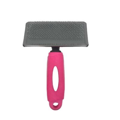 China New Stocked Type Suitable Price Dog Brush Product Pet Dematting Comb for sale