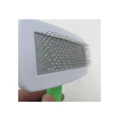 China Stocked Wholesale Custom Pet Grooming Brush Pet Grooming Comb Hair Removal Massage Brush for sale