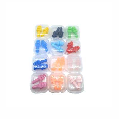 China High Quality Reusable Soft/Comfortable/Safety Rubber Ear Plugs Liquid Silicon Noise Reduction Safety Ear Plugs for sale