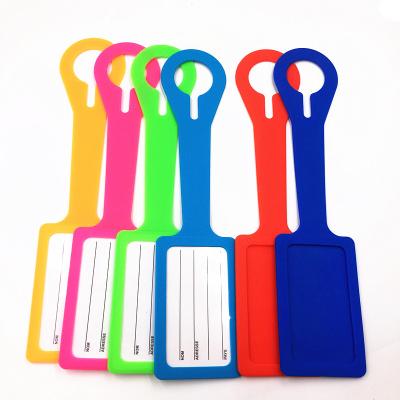 China Custom Wholesale Custom Silicone PVC Luggage/Suitcase Food Grade Plastic Trolley Luggage/Suitcase Baggage Bag Rubber Tags for sale