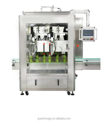 China Food Guanhong New Design Double Heads Automatic Bottled Toothpaste Filling Machine Toothpaste Filling Capping Production Line for sale