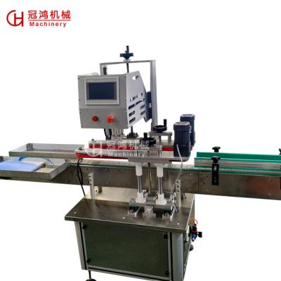 China Food GuanHong Automatic Rotary Screw Machine Atomizer Capping Capping Machine with 4 Screw Machine Capping Wheels for sale