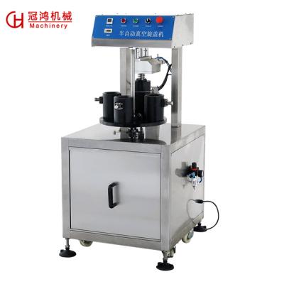 China Portable semi-automatic food/manual vacuum capping machine for sale