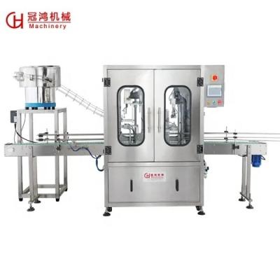 China Factory Price Automatic Grab Type Beverage Screw Capping Machine For Bottle Lid Metal Plastic Lid for sale