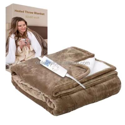 China Household:Appliance Throw - Soft Fleece Electric Blanket 9 Heat Settings Heating Blanket with Time Settings  Heated Blanket for sale