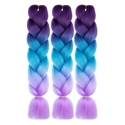 China Yaki Jumbo Braids Hair Extensions Synthetic Ombre Crochet Hair Light Soft Yaki Material Braiding Hair for sale