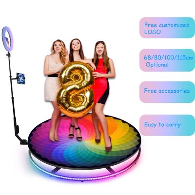 China Party Event Shows 360 Photo Booth Automatic Camera 4ppl iPad Wedding Party 360 Booth Around VideoBooth 360 Photo Booth Hard Case for sale