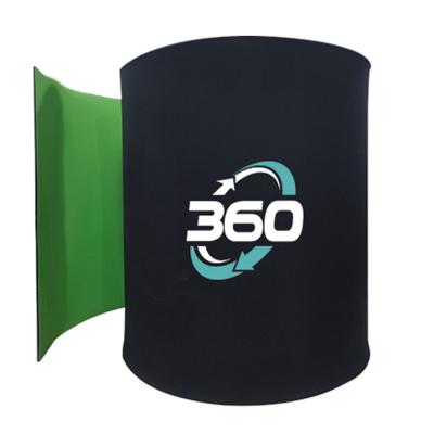 China Party Event Shows 360 Photo Booth Inflatable Enclosure 360 ​​Photo Booth Enclosure With Colorful Led Lights 360 Photo Booth Enclosure Video Backdrop for sale