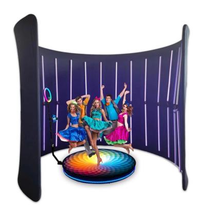 China Party Event Shows 360 Booth Inflatable Fence Led Photo 360 Booth Fence Backdrop Custom Print 360 Degree Circular Fence Booth for sale