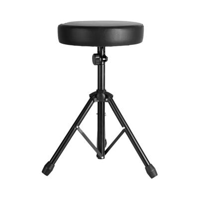 China Wholesale Durable TN-DRU-19G Black Metal Drum Chair With Thickness Cotton Cushion Throne Drum Stool For Drum Seat for sale