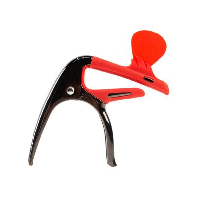 China Style Luxury Zinc Alloy Multi Function Flamingo Acoustic Guitar Accessories TN-BDJHLN-2LG Classic Capo for sale