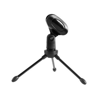 China Wholesale Portable Adjustable Mini Microphone Table Top Microphone Tripod Stand for sale