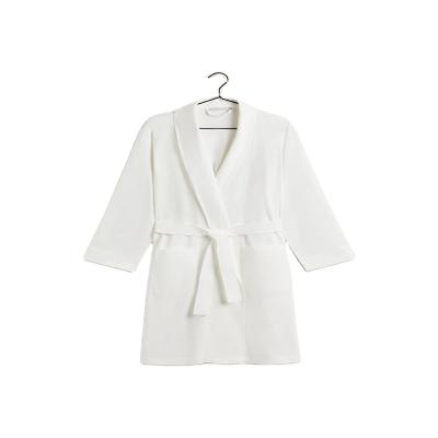 China Custom Made Unisex QUICK DRY QUICK DRY Logo Cotton Jersey Oversize Bathrobe Belt Strapping Solid Color O-Neck Casual Nightgowns for sale