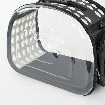 China Hot Selling Pet Supplies Large Transparent Breathable Handbag Black Cats Pet Cages, Carriers, Bag, Backpack for sale