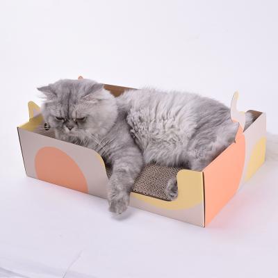 China Factory Viable Small Cat Scratching Board Shaped Bed High Quality Wholesale for sale