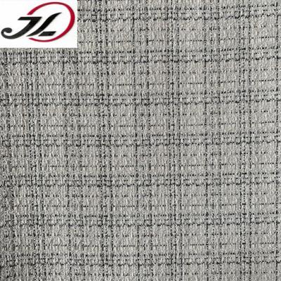 China 2021 Sustainable tweed fabric spun gold factory wholesale 100% polyester tweed fabric for clothing for sale