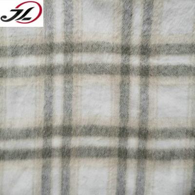 China China manufacturer breathable yarn dyed check plaid tartan tweed woolen fabric for coat for sale