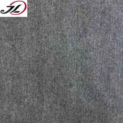 China Sustainable Wholesale Poly Wool Blended Tweed Wool Fabric For Tailoring for sale