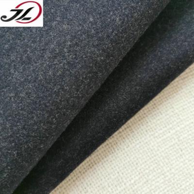 China China Manufacturer Sustainable Plain Knit Tweed Woolen Fabric For Overcoat for sale