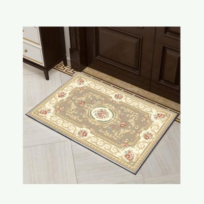 China Crystal Velvet Printed Carpets Modern High Quality Customized Washable Crystal Velvet Mat 3D Printed Carpets Covers for sale