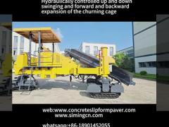 Railway Slip Form Concrete Machine 3m Road Construction Paver Machine