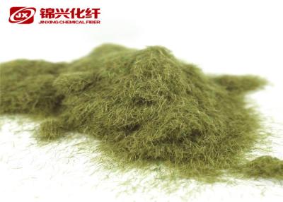 China Velvet Fabric Nylon Flock Powder , Bright Green Flocking Powder 1.5D*0.6mm for sale