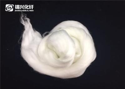 China Polyester Cationic Tops Wool Roving Fiber 3D*88mm Cationic Wool Tops For Yarn Spinning for sale