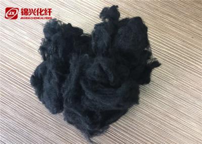 China Semi Dull Recycled Nylon Fiber , Acrylic Staple Fibre Masterbatch Dope Dyed Black for sale