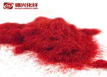 China Bright Nylon Flock Powder 1.5D*0.6mm , Red Flocking Powder For Jewelry Box Cover for sale