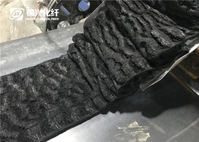 China Gefärbte schwarze Farbe der Polyamidnylonspinnfaser Schmiere quetschverband Faser zu verkaufen