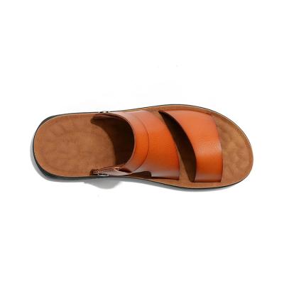 China Fashionable and comfortable brushed leather original wear men's dual function sandals for sale