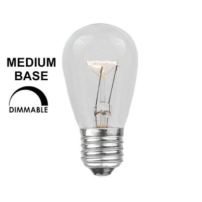 China Outdoor Patio String Lights and S14 Pendant Light 11 Watt Incandescent Replacement Glass Bulbs for E26 Medium Base Sockets Outdoor Patio String Lights and Pendant Light for sale