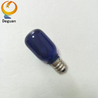 China T20 warehouse salt light 120v fridge bulb 25w brass base e12 frosted glass oven bulb for sale