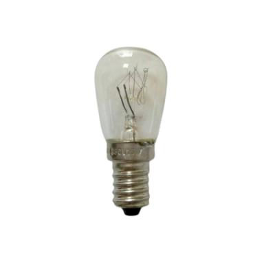 China Nickel Clear Bulb ST26 15W Tubular Incandescent Oven Lamp High Temperature Filament Light Bulb for sale