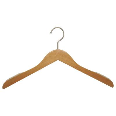 China Wholesale High Quality Minimalist Price Hot Sale Antique Cheap Fabrics Shirt Coat Hanger Wood Portable Decorative For Supermarket for sale