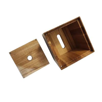 China Minimalist Household Tissue Storage Box Natural Eco - Friendly Bamboo Tissue Box for sale