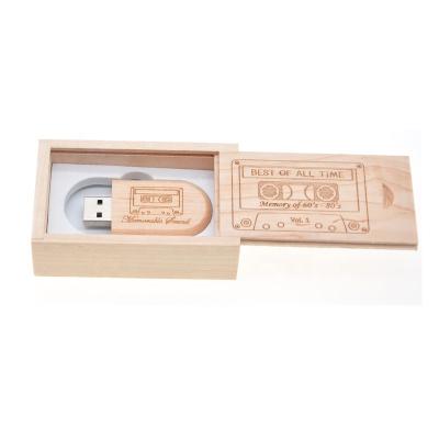 China Custom Nice Package Wood Engraved Rectangle USB 2.0 The 3.0 Cheap Drive Flash Volumes For Photography Gift LFW-03 for sale